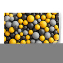 Orbes - Negro Amarillo - DeLaVegaGaming | Cuadro decorativo de Canvas Lab