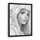 CyberGirl - DeLaVegaGaming | Cuadro decorativo de Canvas Lab