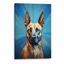 Retrato de Mascotas: Belgian Malinois arte abstracto Fusión Cromática - humberto110283 | Cuadro decorativo de Canvas Lab