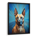 Retrato de Mascotas: Belgian Malinois arte abstracto Fusión Cromática - humberto110283 | Cuadro decorativo de Canvas Lab