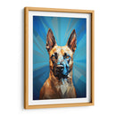 Retrato de Mascotas: Belgian Malinois arte abstracto Fusión Cromática - humberto110283 | Cuadro decorativo de Canvas Lab