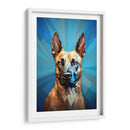 Retrato de Mascotas: Belgian Malinois arte abstracto Fusión Cromática - humberto110283 | Cuadro decorativo de Canvas Lab