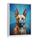 Retrato de Mascotas: Belgian Malinois arte abstracto Fusión Cromática - humberto110283 | Cuadro decorativo de Canvas Lab