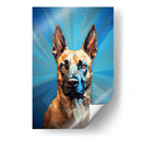 Retrato de Mascotas: Belgian Malinois arte abstracto Fusión Cromática - humberto110283 | Cuadro decorativo de Canvas Lab