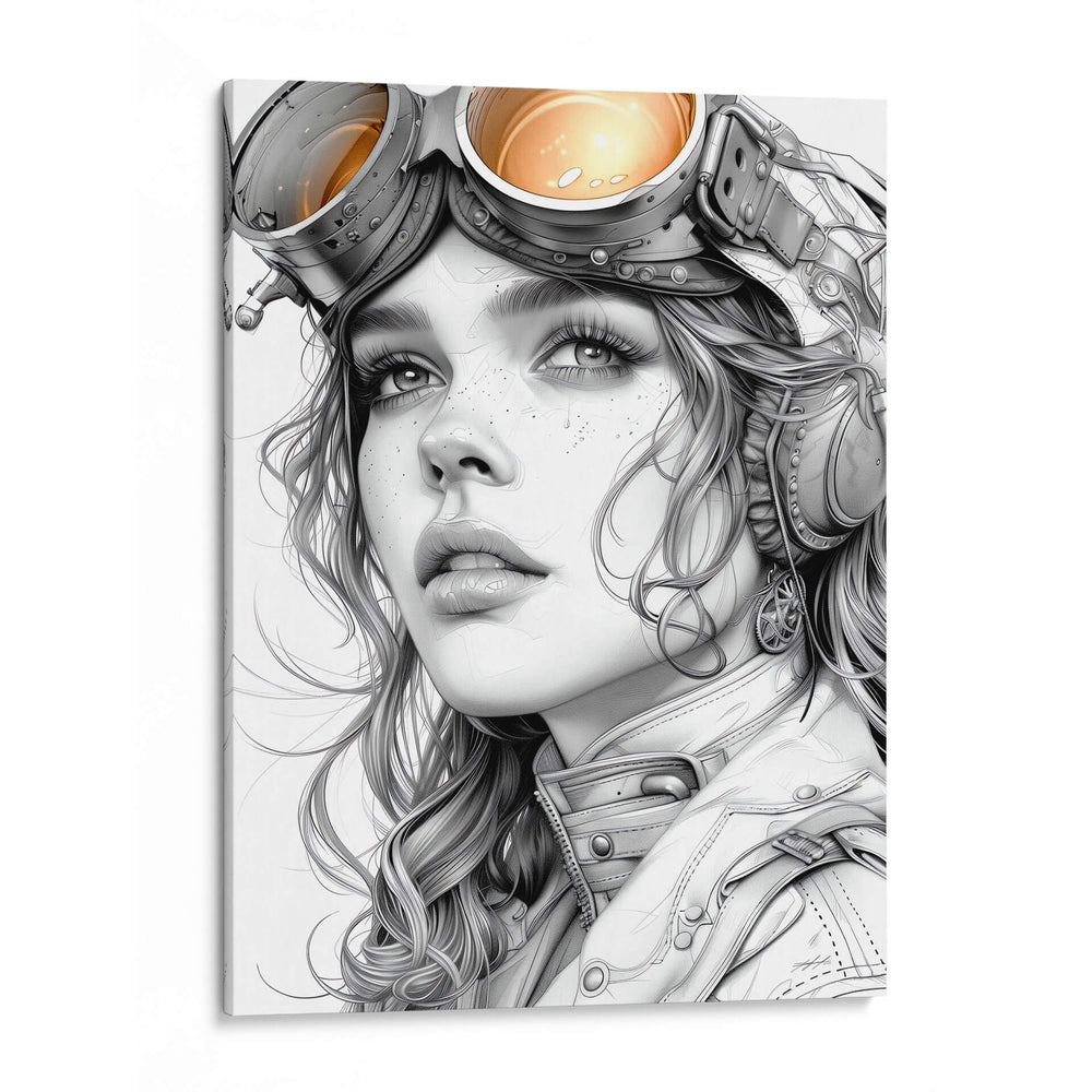 SteamPunk Girl - DeLaVegaGaming | Cuadro decorativo de Canvas Lab