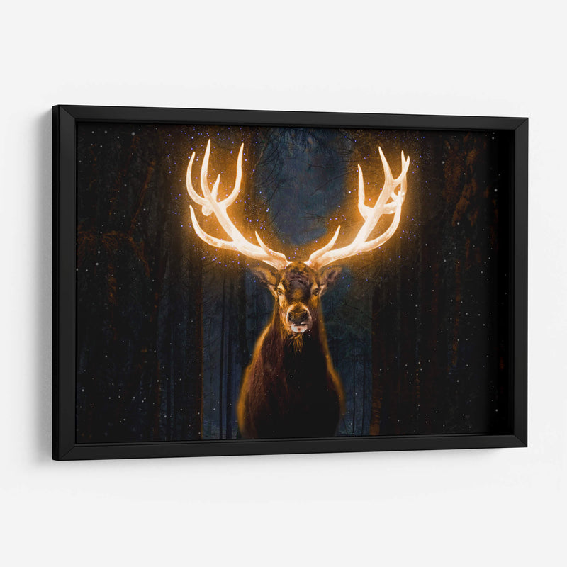 Ciervo-Cuernos Luminosos - El Warlock | Cuadro decorativo de Canvas Lab