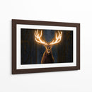 Ciervo-Cuernos Luminosos - El Warlock | Cuadro decorativo de Canvas Lab