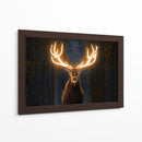 Ciervo-Cuernos Luminosos - El Warlock | Cuadro decorativo de Canvas Lab
