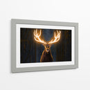 Ciervo-Cuernos Luminosos - El Warlock | Cuadro decorativo de Canvas Lab
