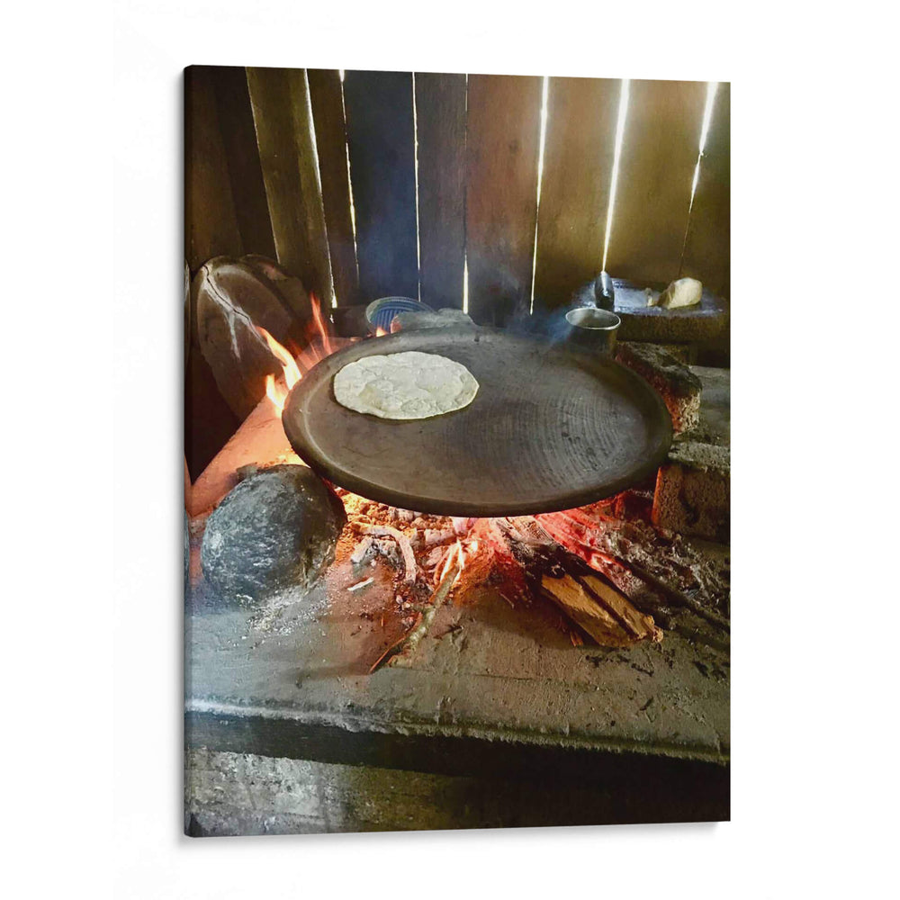 Leña y Tortilla - Kro kro | Cuadro decorativo de Canvas Lab