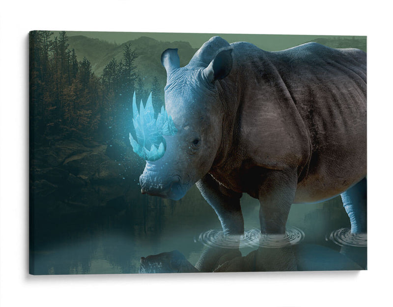 Rino-Crystal Magical-Horn - El Warlock | Cuadro decorativo de Canvas Lab