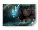 Rino-Crystal Magical-Horn - El Warlock | Cuadro decorativo de Canvas Lab