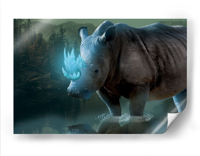 Rino-Crystal Magical-Horn - El Warlock | Cuadro decorativo de Canvas Lab