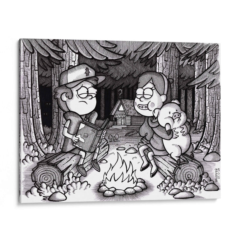 Arte conceptual de Gravity Falls - Valdovinos | Cuadro decorativo de Canvas Lab