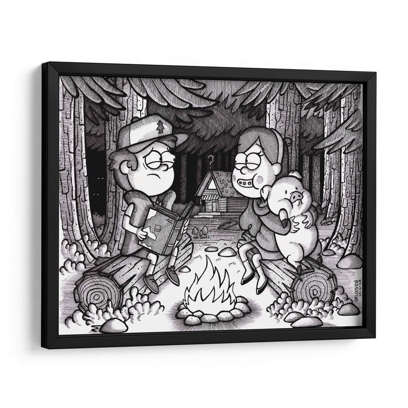 Arte conceptual de Gravity Falls - Valdovinos | Cuadro decorativo de Canvas Lab