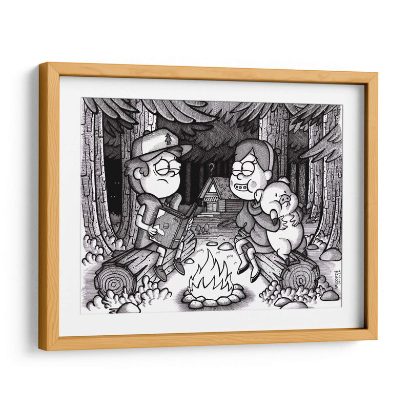 Arte conceptual de Gravity Falls - Valdovinos | Cuadro decorativo de Canvas Lab