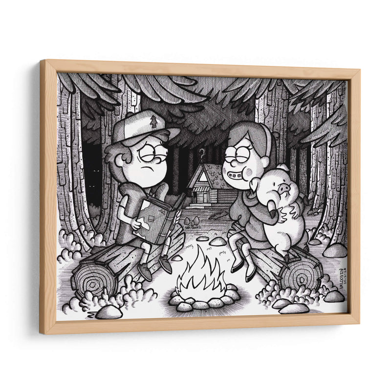 Arte conceptual de Gravity Falls - Valdovinos | Cuadro decorativo de Canvas Lab