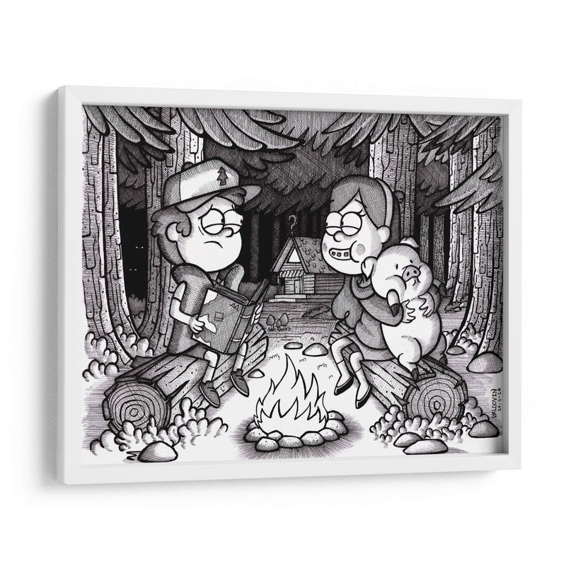 Arte conceptual de Gravity Falls - Valdovinos | Cuadro decorativo de Canvas Lab