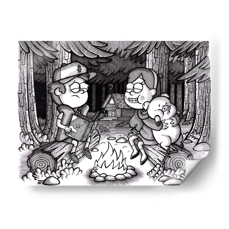 Arte conceptual de Gravity Falls - Valdovinos | Cuadro decorativo de Canvas Lab