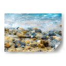 Balance de azules reflejos y ocres del mar - FErB | Cuadro decorativo de Canvas Lab