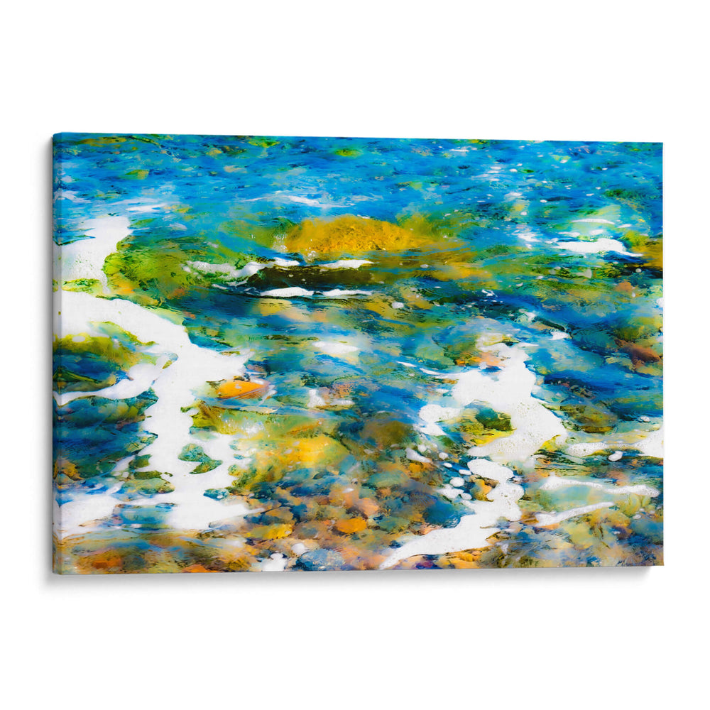 Abstractos ocres y aqua  de piedras y mar - FErB | Cuadro decorativo de Canvas Lab