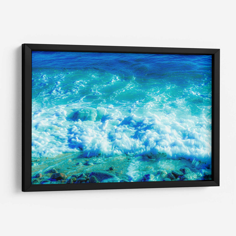 Blanco, fresco y celeste de mar. - FErB | Cuadro decorativo de Canvas Lab