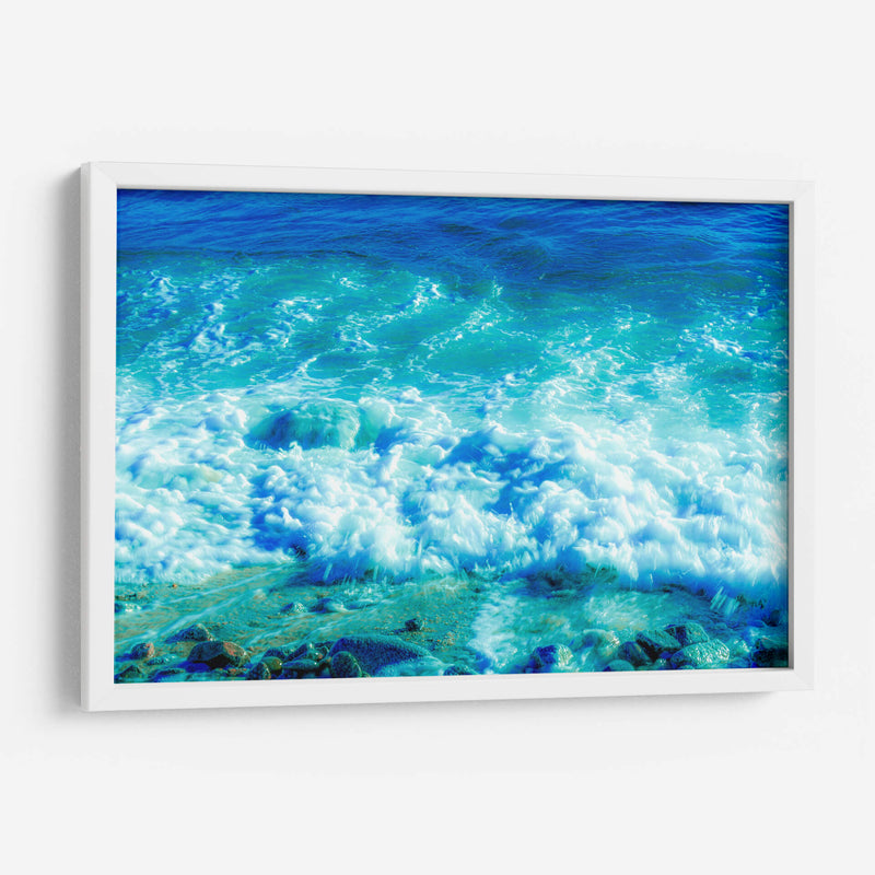 Blanco, fresco y celeste de mar. - FErB | Cuadro decorativo de Canvas Lab