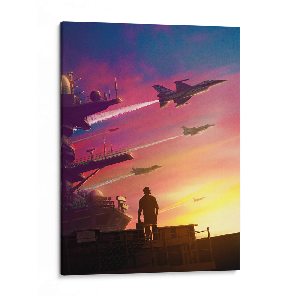 Escuadrón del cielo - Showdown Connection | Cuadro decorativo de Canvas Lab
