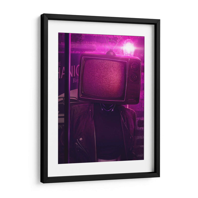 Mujer Televisor - Showdown Connection | Cuadro decorativo de Canvas Lab