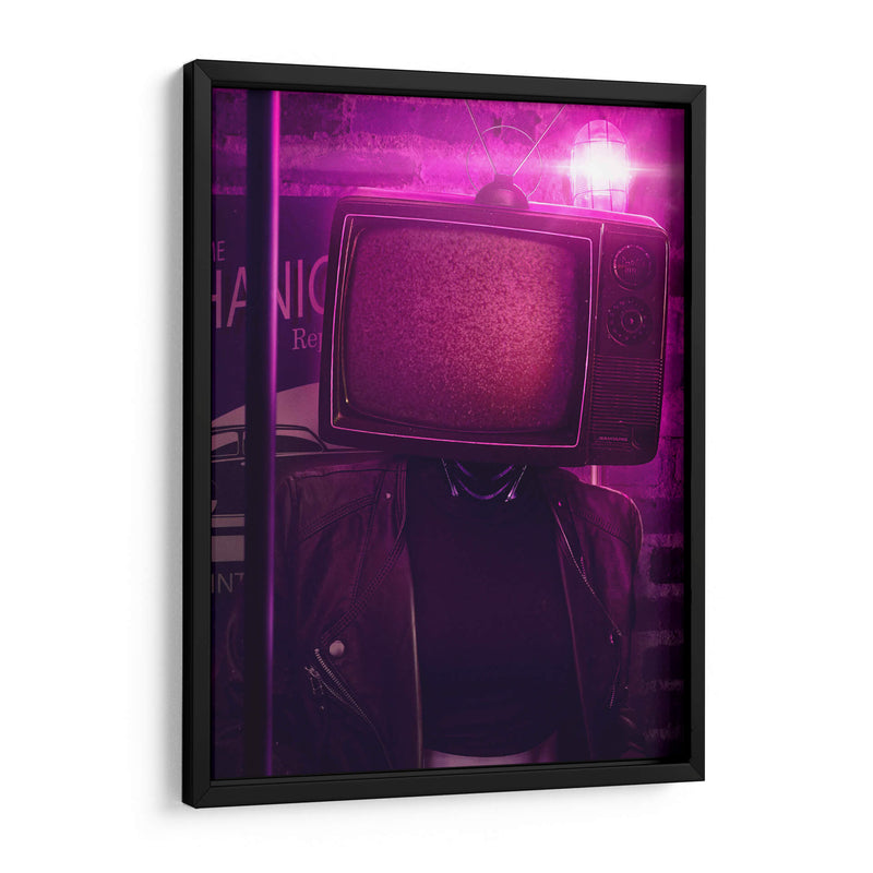 Mujer Televisor - Showdown Connection | Cuadro decorativo de Canvas Lab