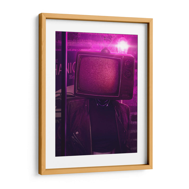 Mujer Televisor - Showdown Connection | Cuadro decorativo de Canvas Lab