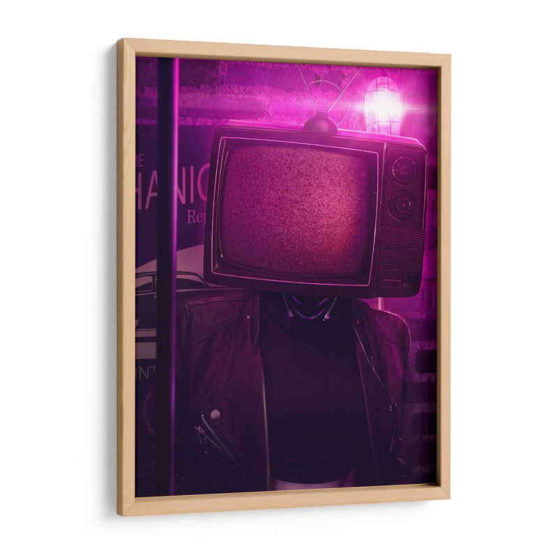 Mujer Televisor - Showdown Connection | Cuadro decorativo de Canvas Lab