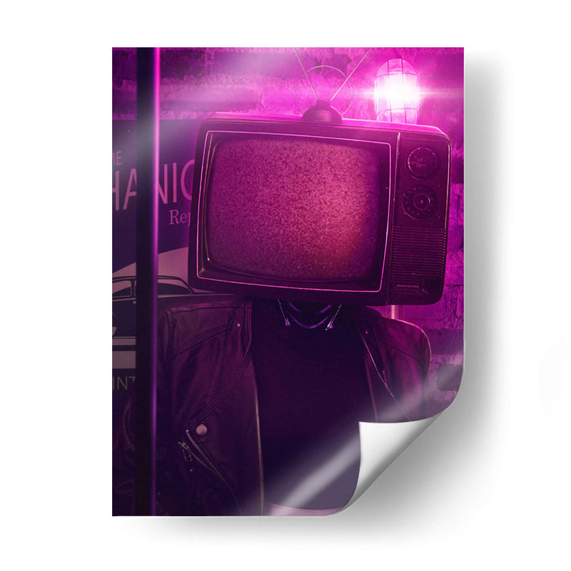 Mujer Televisor - Showdown Connection | Cuadro decorativo de Canvas Lab