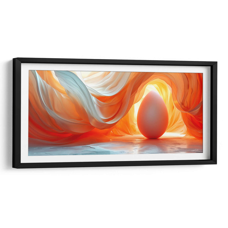 Huevo Abstracto - Anaranjado - 2 - DeLaVegaGaming | Cuadro decorativo de Canvas Lab