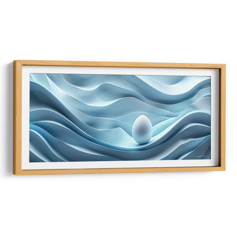 Huevo Abstracto - Azul - 1 - DeLaVegaGaming | Cuadro decorativo de Canvas Lab