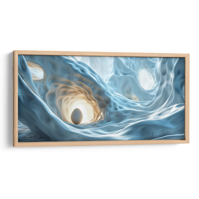Huevo Abstracto - Azul - 2 - DeLaVegaGaming | Cuadro decorativo de Canvas Lab