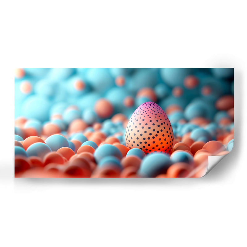 Huevo Abstracto - Multicolor - 2 - DeLaVegaGaming | Cuadro decorativo de Canvas Lab