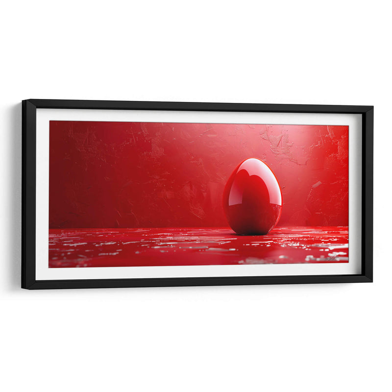 Huevo Abstracto - Rojo - 2 - DeLaVegaGaming | Cuadro decorativo de Canvas Lab