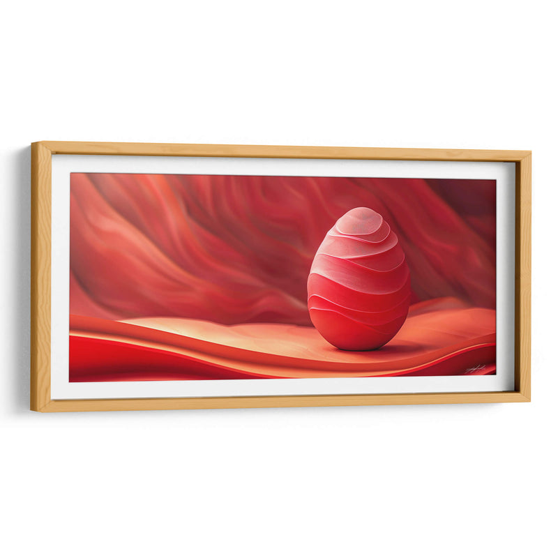 Huevo Abstracto - Rojo - 5 - DeLaVegaGaming | Cuadro decorativo de Canvas Lab