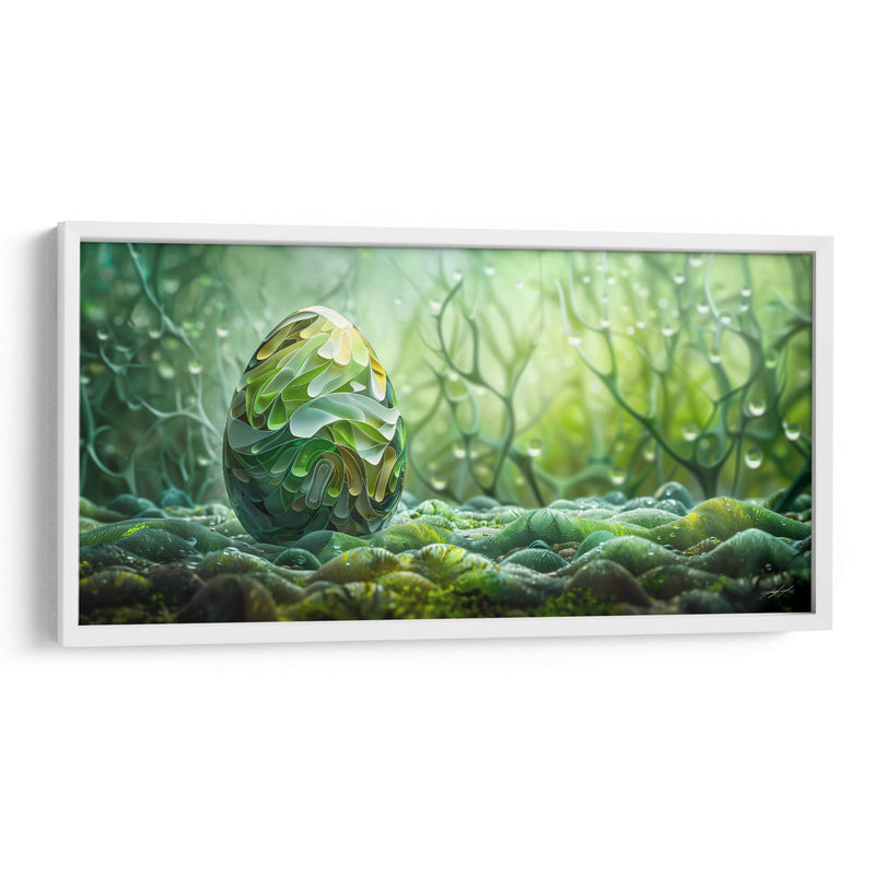 Huevo Abstracto - Verde - 1 - DeLaVegaGaming | Cuadro decorativo de Canvas Lab