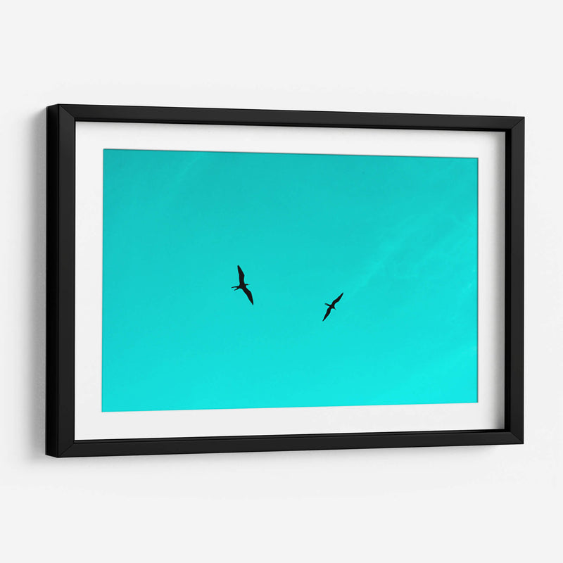 Vuelo en pareja entre Celeste - FErB | Cuadro decorativo de Canvas Lab