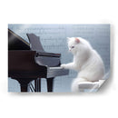 GATO TOCANDO PIANO - Cecilia Flores | Cuadro decorativo de Canvas Lab