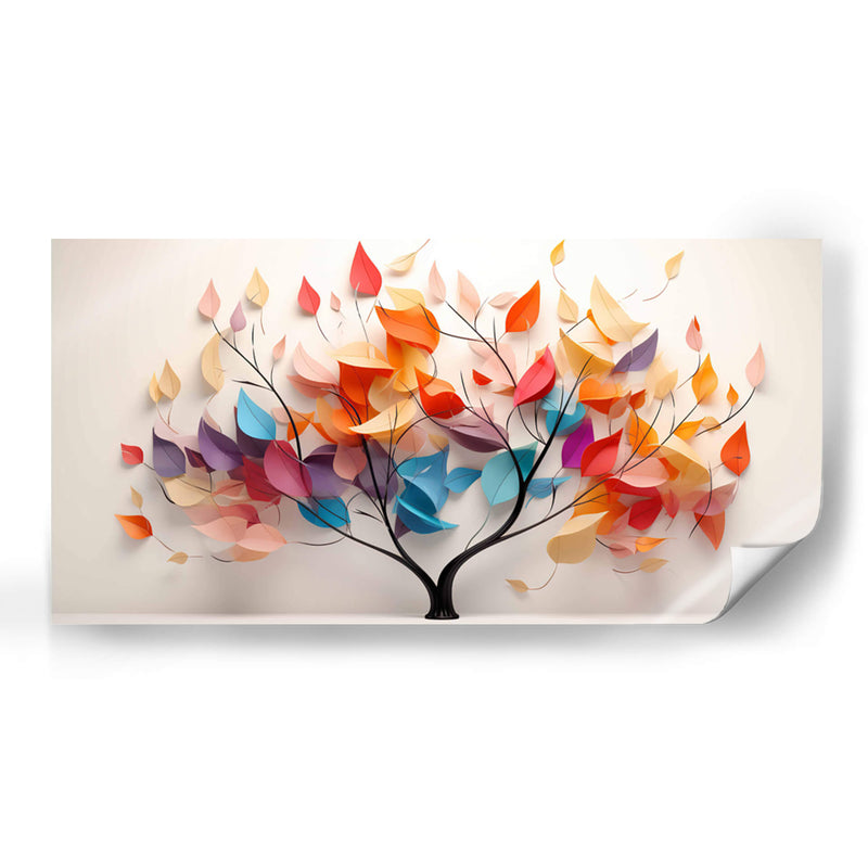 ÁRBOL CON HOJAS - Cecilia Flores | Cuadro decorativo de Canvas Lab