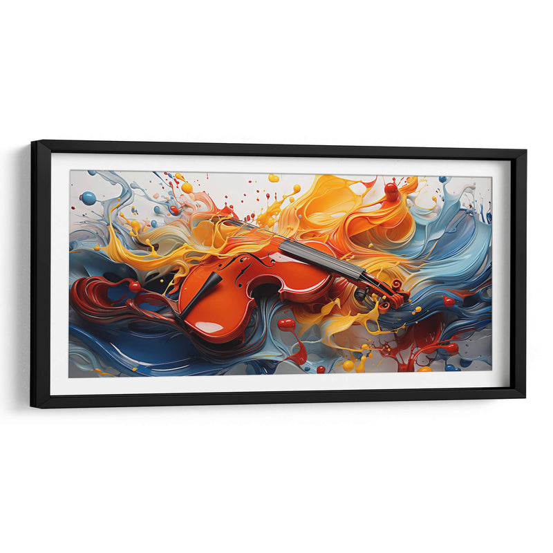VIOLIN Y PINTURA - Cecilia Flores | Cuadro decorativo de Canvas Lab