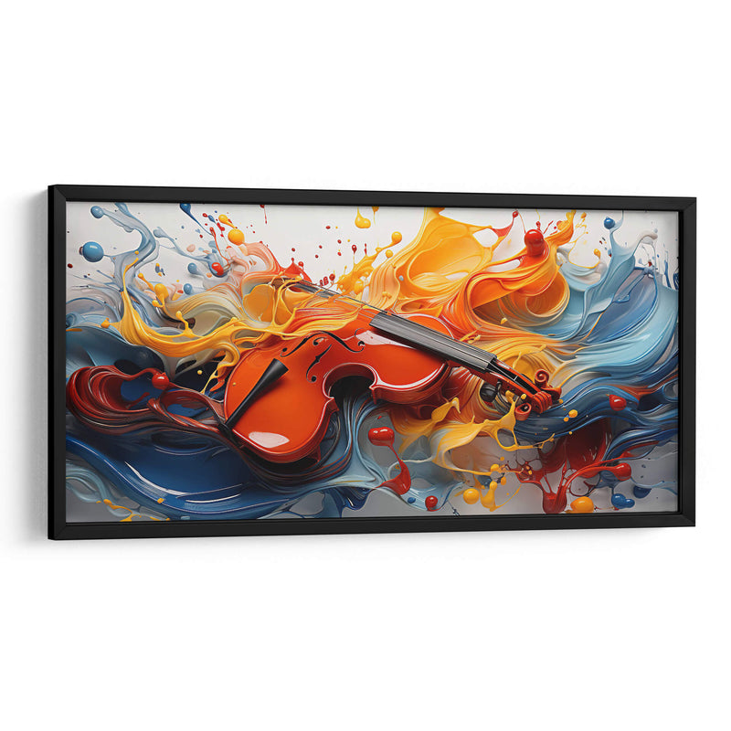 VIOLIN Y PINTURA - Cecilia Flores | Cuadro decorativo de Canvas Lab