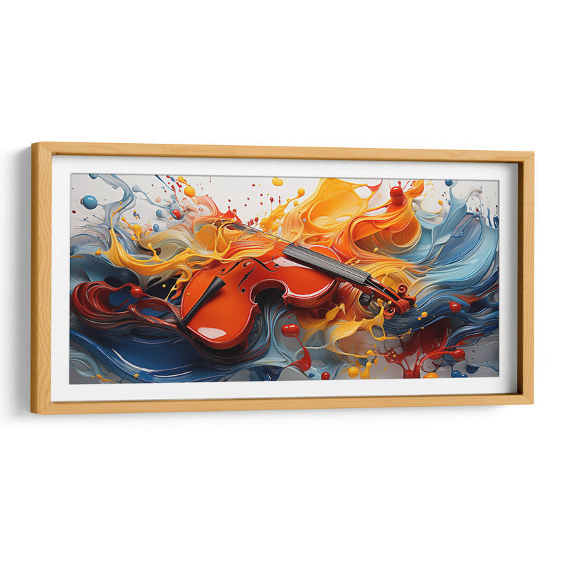 VIOLIN Y PINTURA - Cecilia Flores | Cuadro decorativo de Canvas Lab