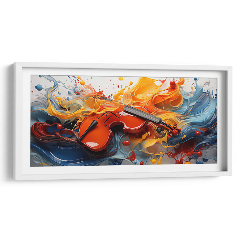 VIOLIN Y PINTURA - Cecilia Flores | Cuadro decorativo de Canvas Lab