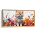 GATITO MUSICAL - Cecilia Flores | Cuadro decorativo de Canvas Lab