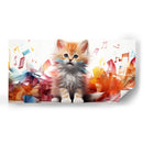 GATITO MUSICAL - Cecilia Flores | Cuadro decorativo de Canvas Lab
