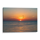 Vuelo en pareja al atardecer en el mar. - Claudia Luna | Cuadro decorativo de Canvas Lab